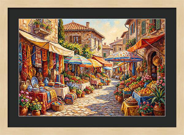 Mediterranean Market Scene