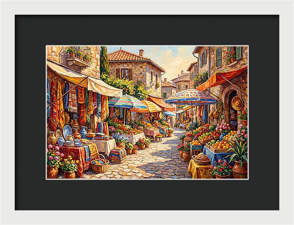 Mediterranean Market Scene