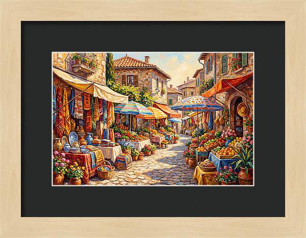 Mediterranean Market Scene