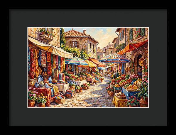 Mediterranean Market Scene