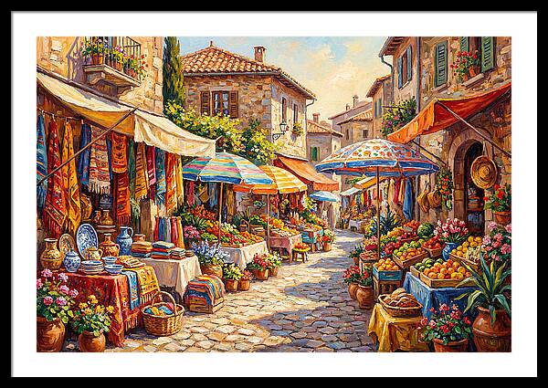 Mediterranean Market Scene