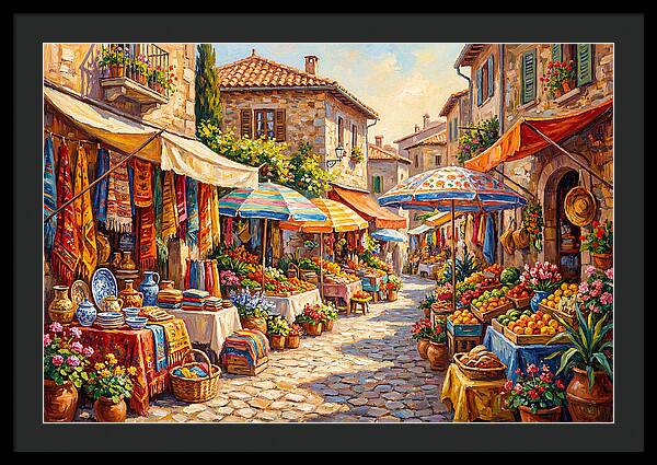 Mediterranean Market Scene
