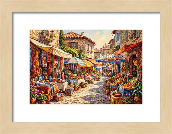 Mediterranean Market Scene