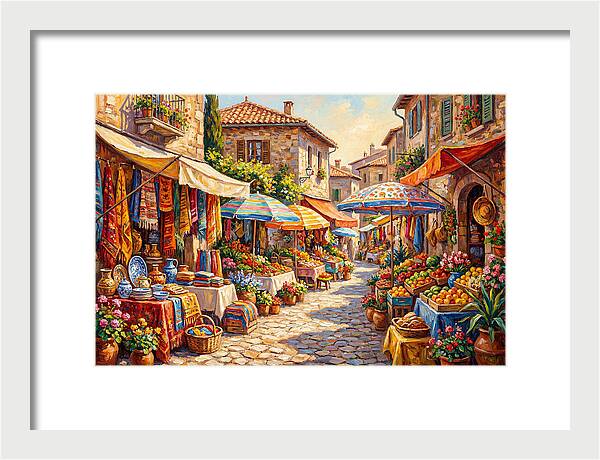 Mediterranean Market Scene