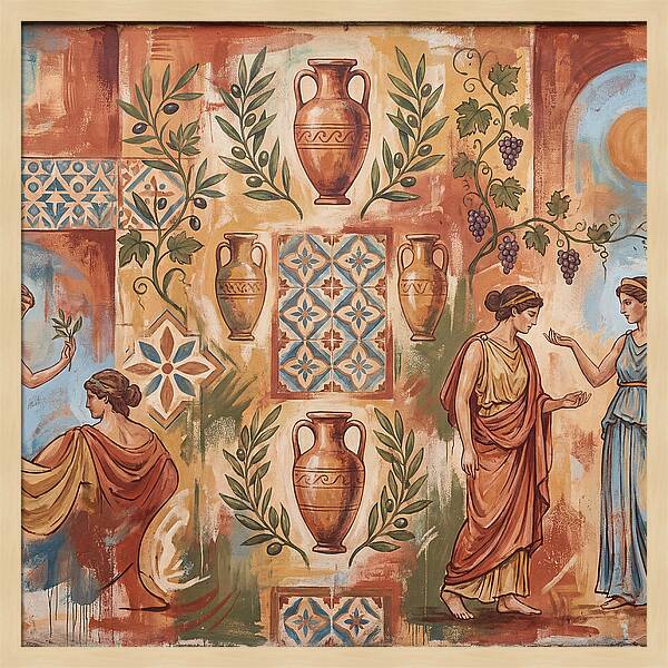 Mediterranean Mural Elegance