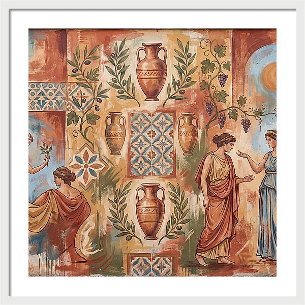 Mediterranean Mural Elegance
