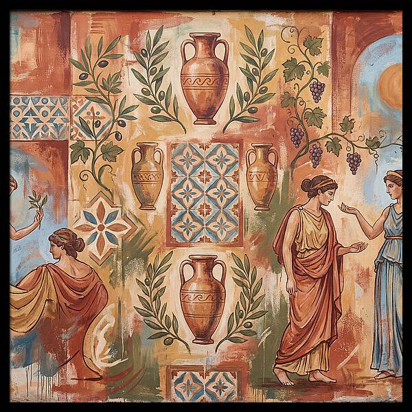 Mediterranean Mural Elegance