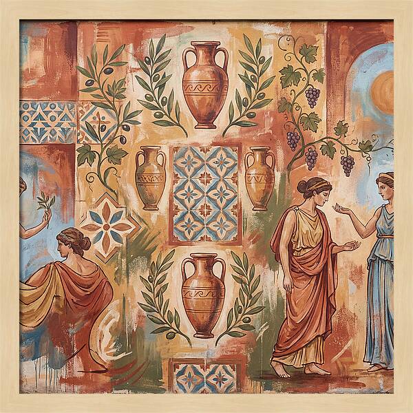Mediterranean Mural Elegance
