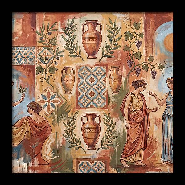Mediterranean Mural Elegance
