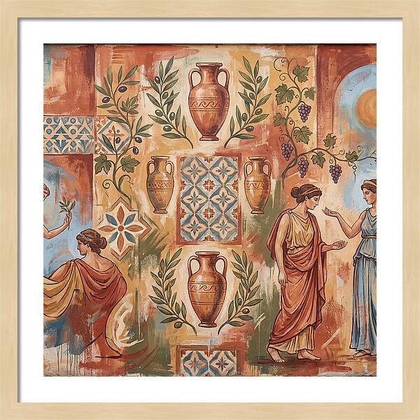 Mediterranean Mural Elegance