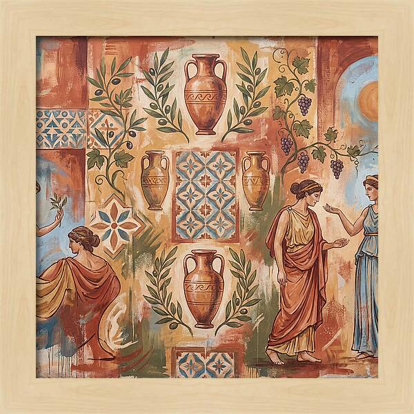 Mediterranean Mural Elegance