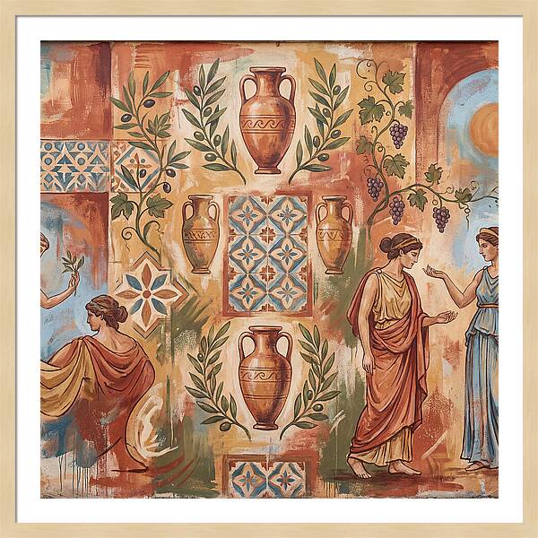 Mediterranean Mural Elegance