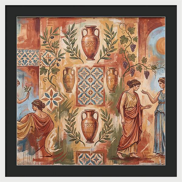 Mediterranean Mural Elegance