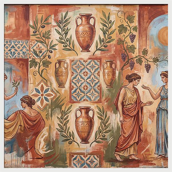 Mediterranean Mural Elegance