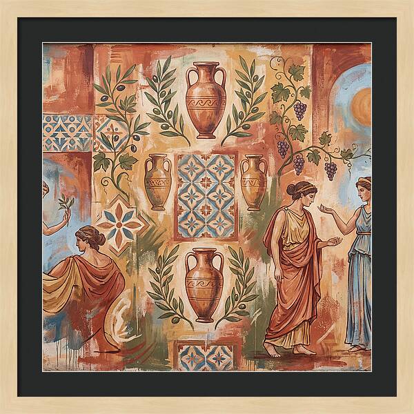 Mediterranean Mural Elegance