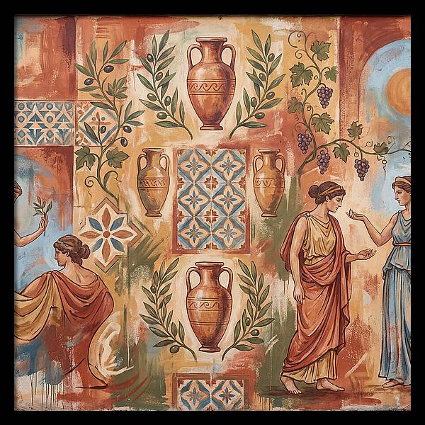 Mediterranean Mural Elegance