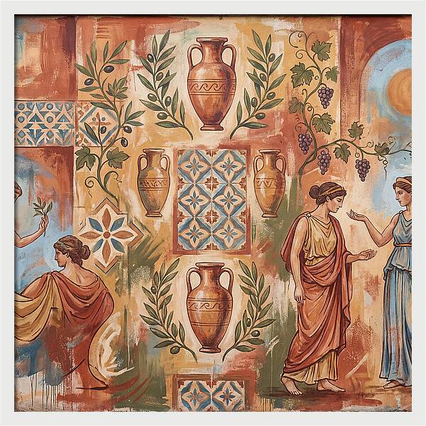 Mediterranean Mural Elegance