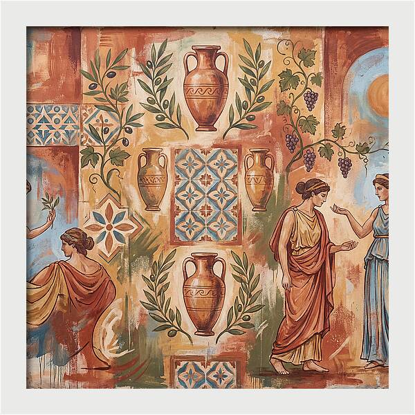 Mediterranean Mural Elegance