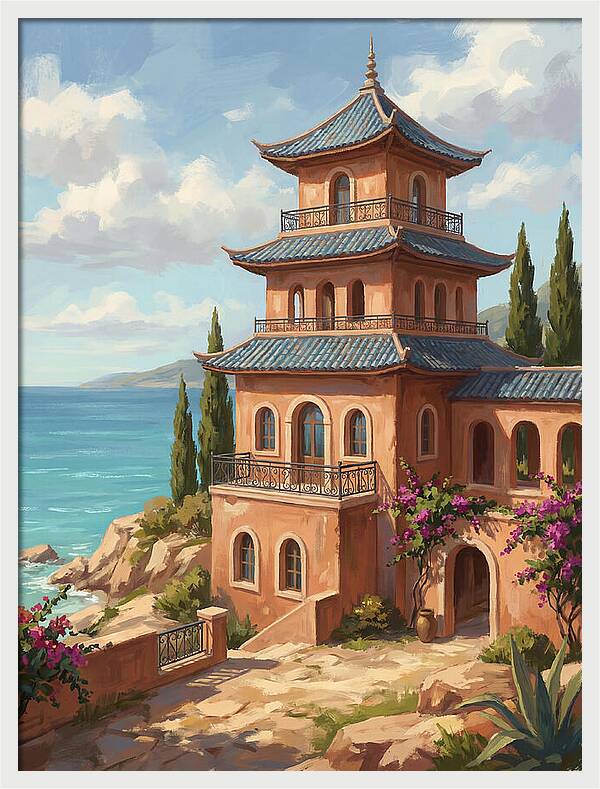 Mediterranean Pagoda Serenity