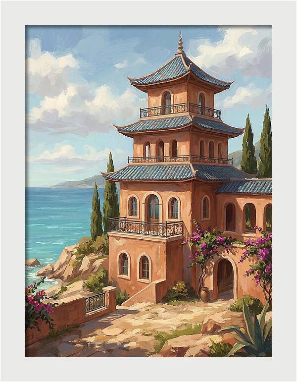 Mediterranean Pagoda Serenity