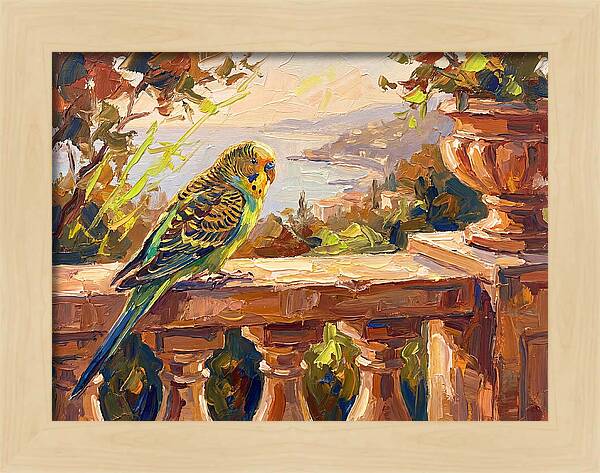Mediterranean Parakeet Serenity