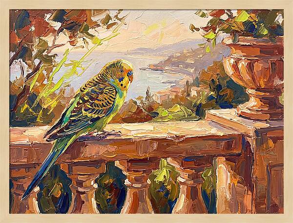 Mediterranean Parakeet Serenity