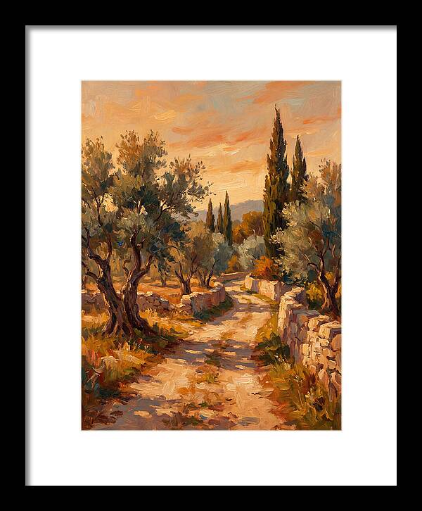 Mediterranean Pathway At Dusk