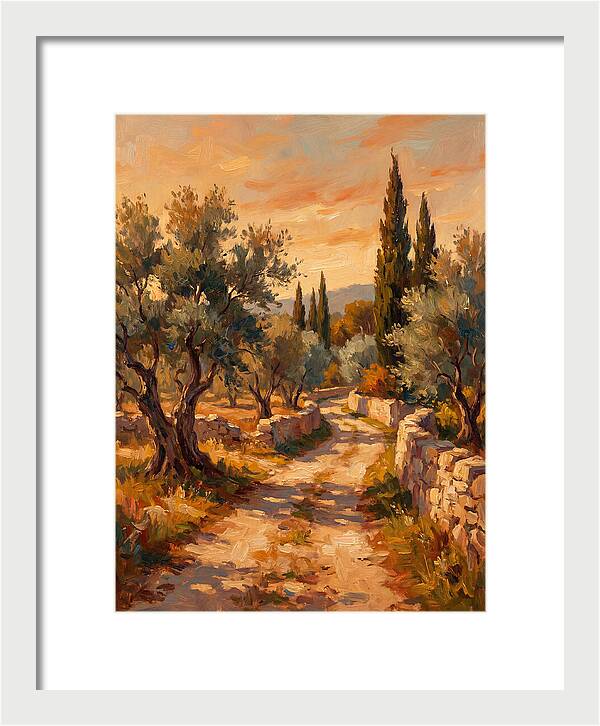 Mediterranean Pathway At Dusk
