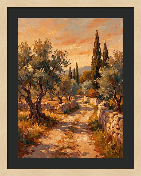 Mediterranean Pathway At Dusk