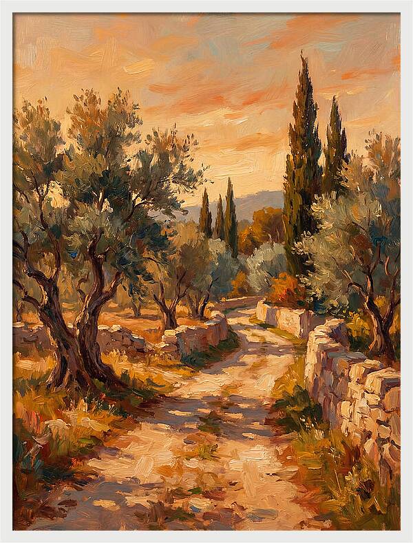Mediterranean Pathway At Dusk