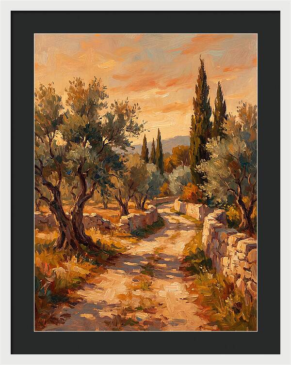 Mediterranean Pathway At Dusk