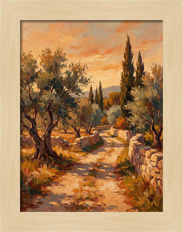 Mediterranean Pathway At Dusk