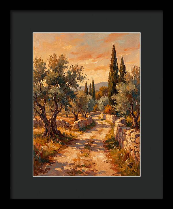 Mediterranean Pathway At Dusk