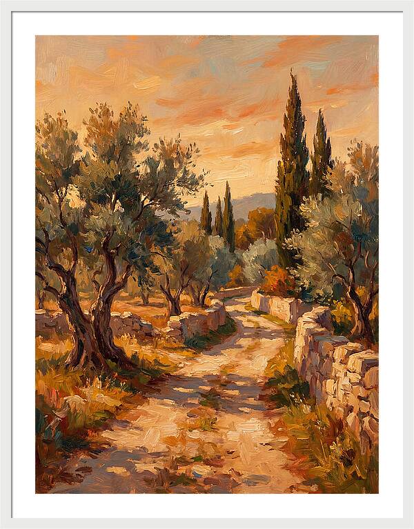 Mediterranean Pathway At Dusk