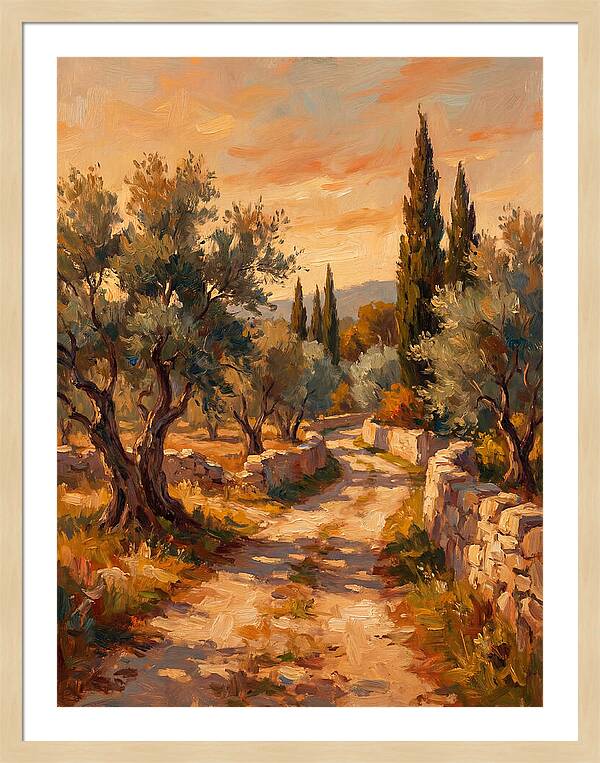 Mediterranean Pathway At Dusk