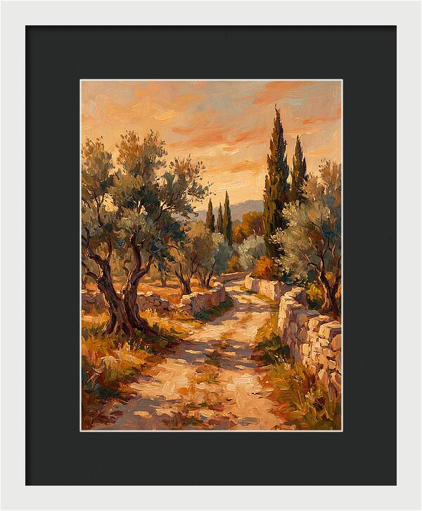 Mediterranean Pathway At Dusk