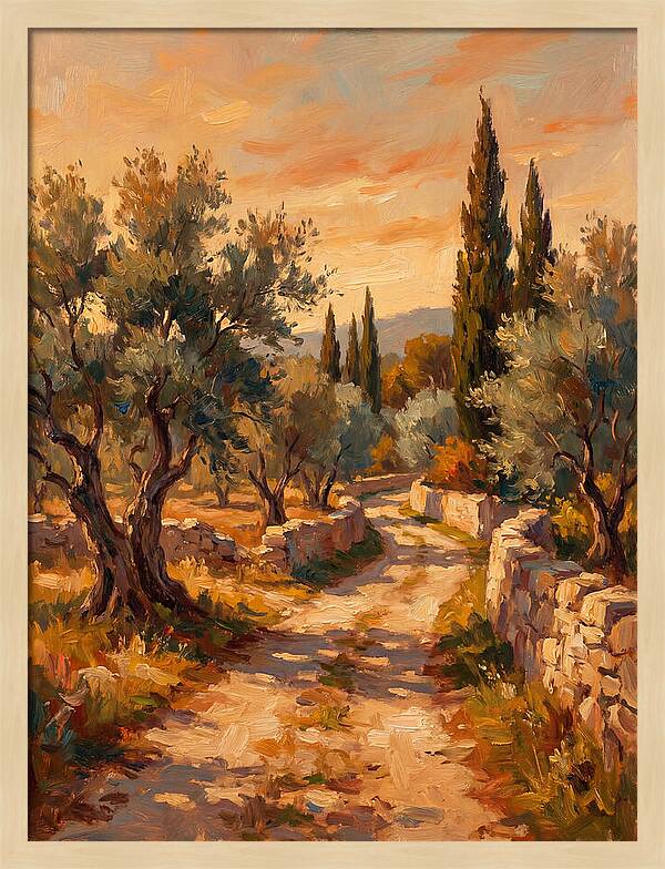 Mediterranean Pathway At Dusk