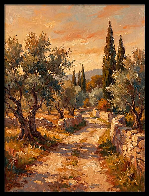 Mediterranean Pathway At Dusk