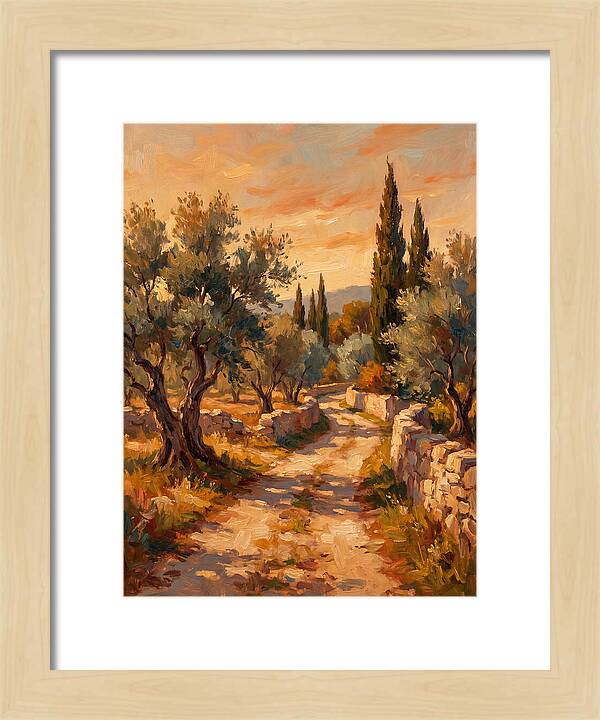 Mediterranean Pathway At Dusk