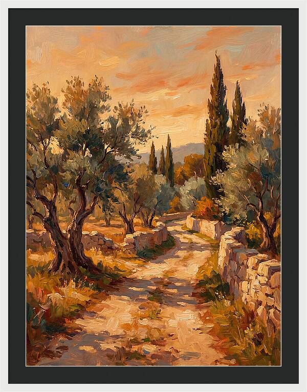 Mediterranean Pathway At Dusk