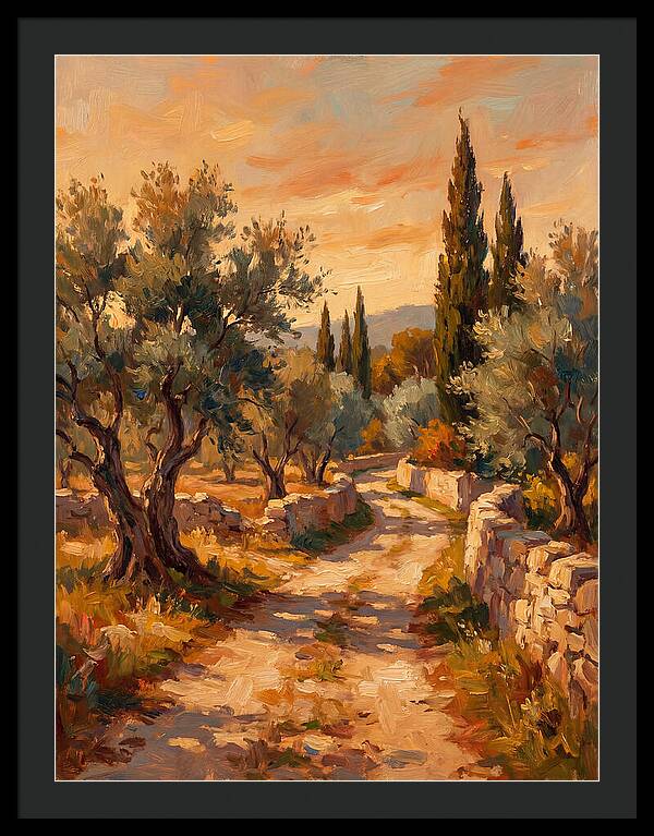 Mediterranean Pathway At Dusk