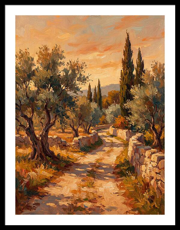 Mediterranean Pathway At Dusk
