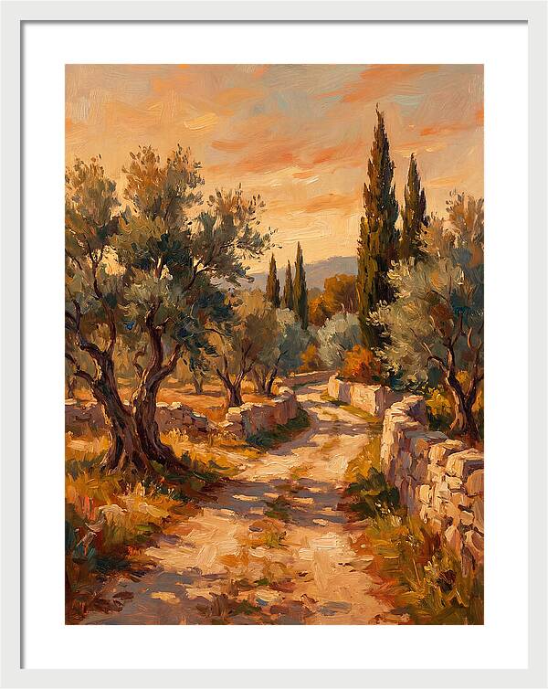Mediterranean Pathway At Dusk
