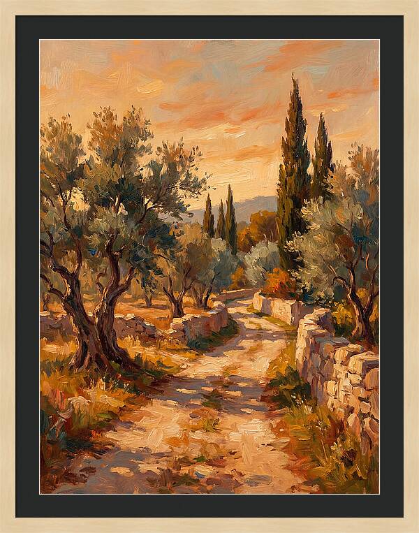 Mediterranean Pathway At Dusk