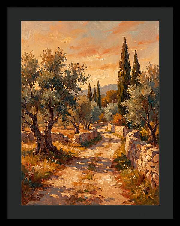 Mediterranean Pathway At Dusk