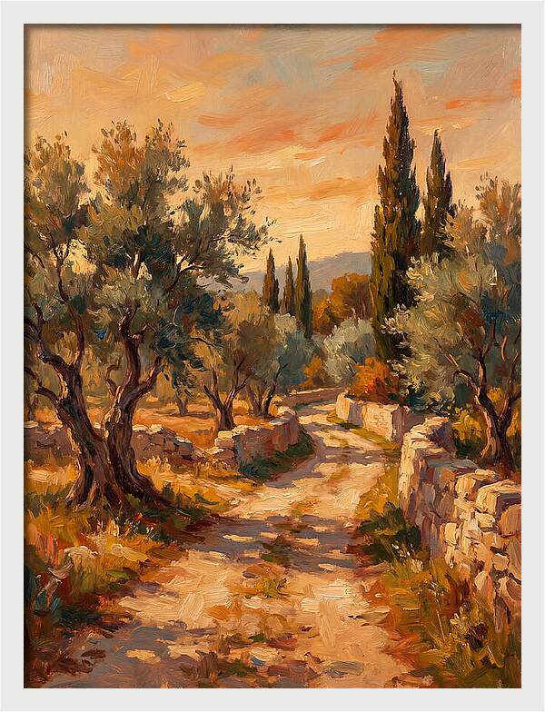 Mediterranean Pathway At Dusk