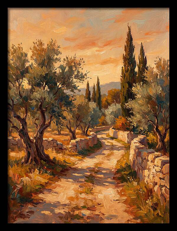 Mediterranean Pathway At Dusk