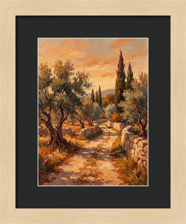 Mediterranean Pathway At Dusk