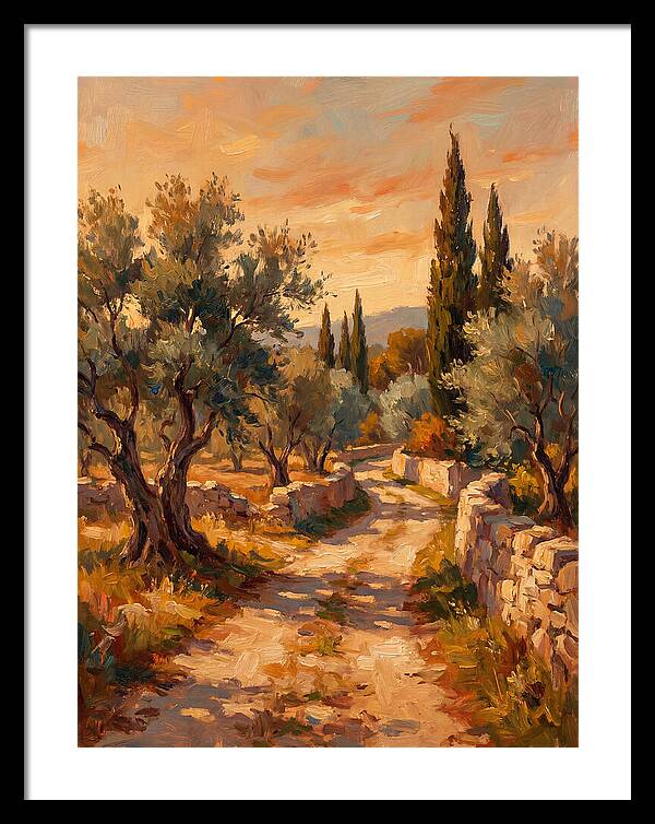 Mediterranean Pathway At Dusk