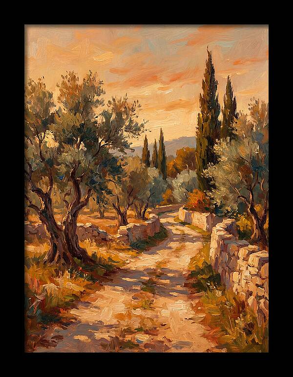 Mediterranean Pathway At Dusk